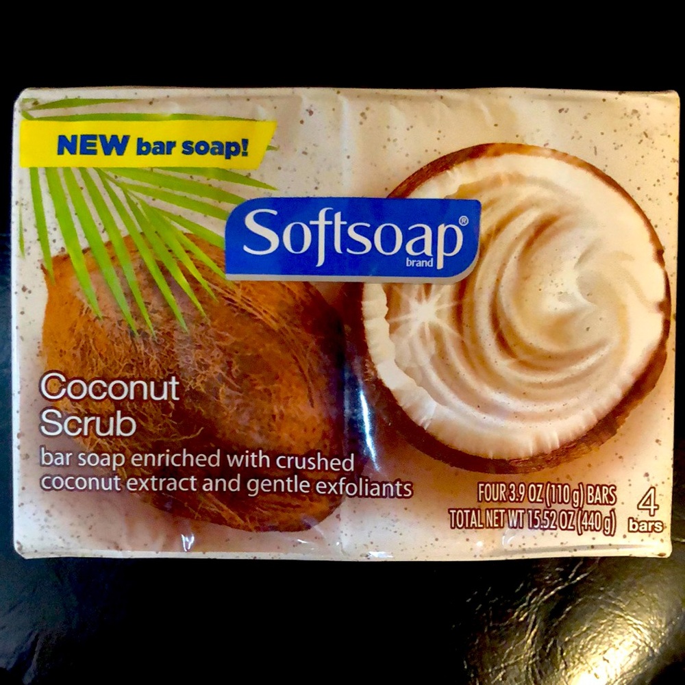 Softsoap discontinued Coconut Scrub 4 Pack Bar Soap